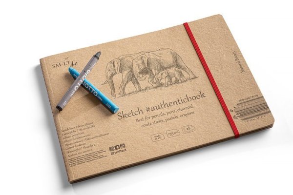 SMLT art Skicák #authenticbook, šitá vazba, 245 x 176 cm, 28 listů, 135g/m2