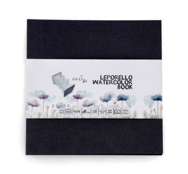 SMLT art Leporelo 140x140, akvarel, 300 g/m2, 6 listů