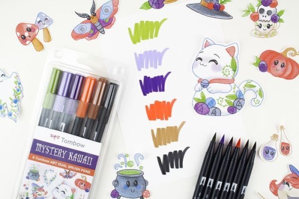 Tombow sada oboustranných fixů 6ks MYSTERY (limitovaná edice)