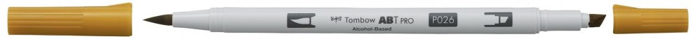 Tombow Obostrani flomaster na bazi alkohola ABT PRO, yellow gold