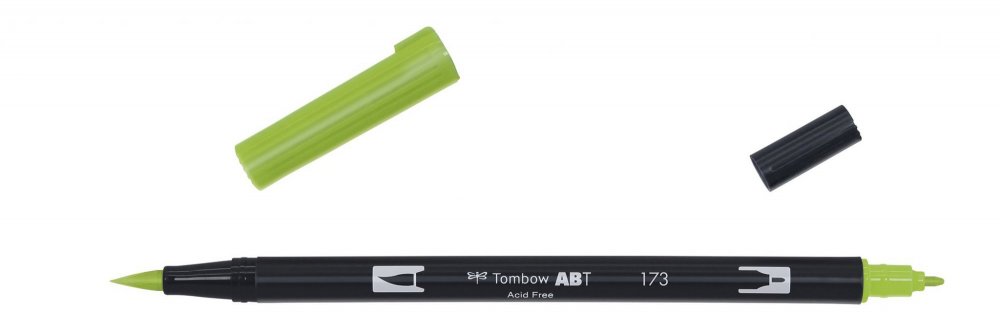 Tombow Obostrani flomaster ABT Dual Brush Pen, willow green