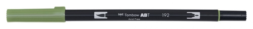 Tombow Obostrani flomaster ABT Dual Brush Pen, asparagus