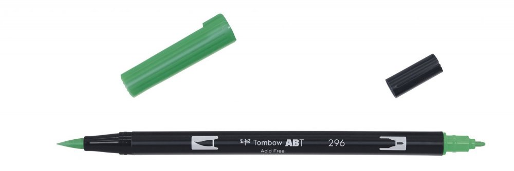 Tombow Obostrani flomaster ABT Dual Brush Pen, green