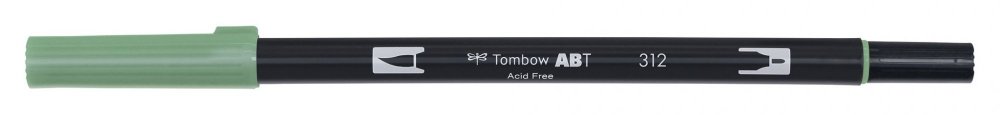 Tombow Obostrani flomaster ABT Dual Brush Pen, holly green