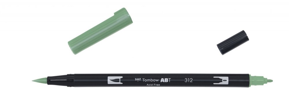 Tombow Obostrani flomaster ABT Dual Brush Pen, holly green