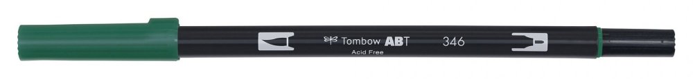 Tombow Obostrani flomaster ABT Dual Brush Pen, sea green