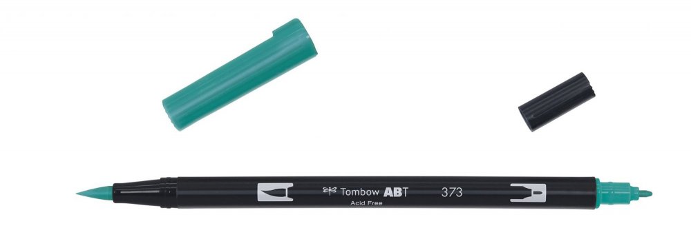 Tombow Obostrani flomaster ABT Dual Brush Pen, sea blue