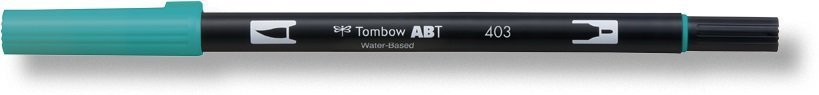 Tombow Obostrani flomaster ABT Dual Brush Pen, bright blue