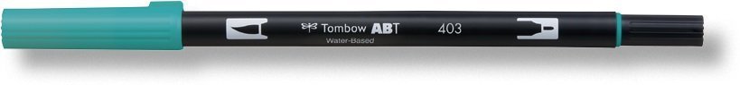 Tombow Obostrani flomaster ABT Dual Brush Pen, bright blue