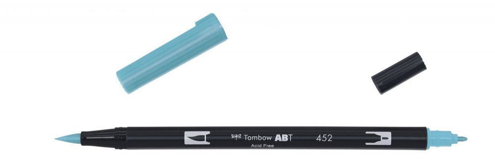 Tombow Obostrani flomaster ABT Dual Brush Pen, process blue