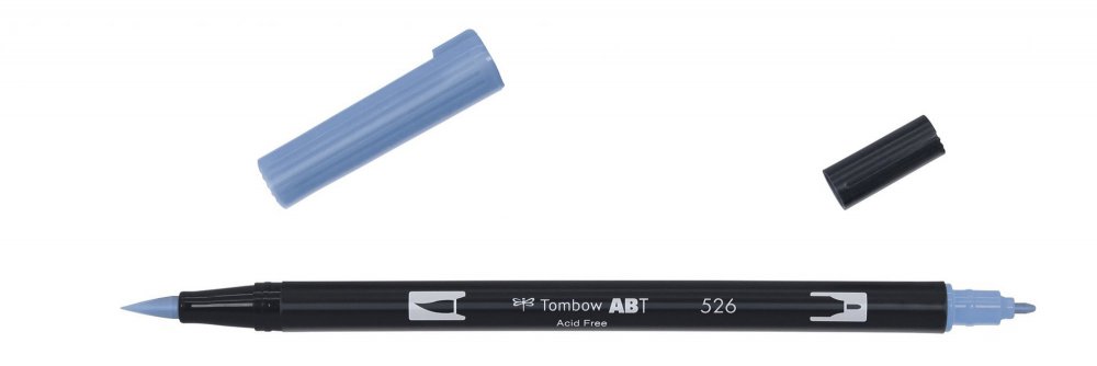 Tombow Obostrani flomaster ABT Dual Brush Pen, true blue