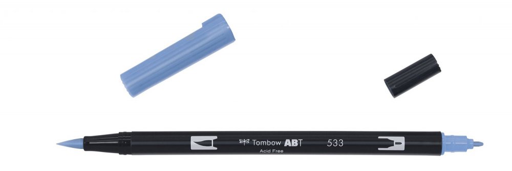 Tombow Obostrani flomaster ABT Dual Brush Pen, peacock blue
