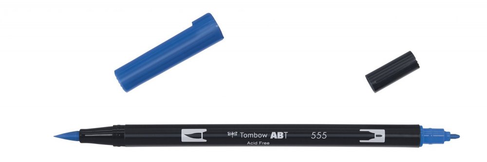 Tombow Obostrani flomaster ABT Dual Brush Pen, ultramarine