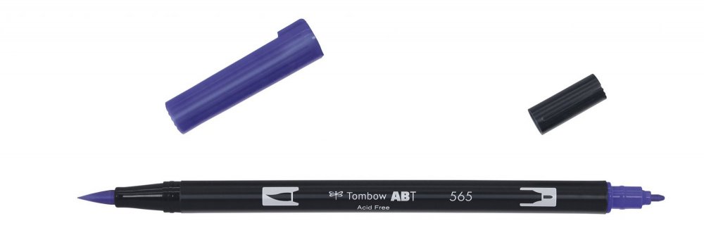 Tombow Obostrani flomaster ABT Dual Brush Pen, deep blue