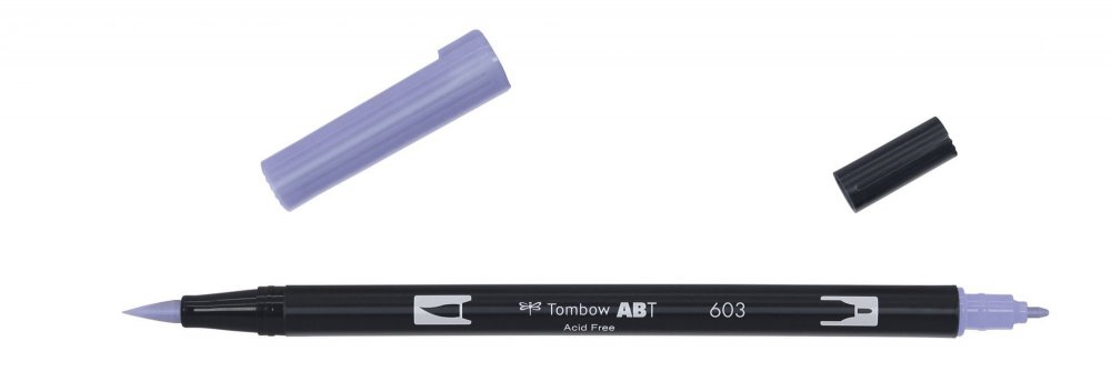Tombow Obostrani flomaster ABT Dual Brush Pen, periwinkle