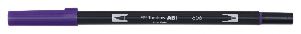 Tombow Obostrani flomaster ABT Dual Brush Pen, violet