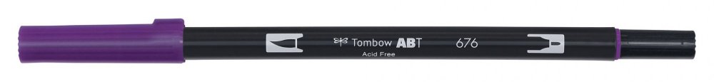 Tombow Obostrani flomaster ABT Dual Brush Pen, royal purple