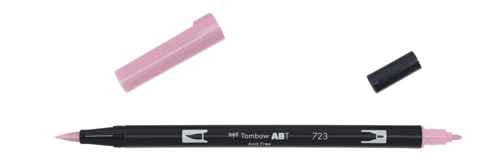 Tombow Obostrani flomaster ABT Dual Brush Pen, pink