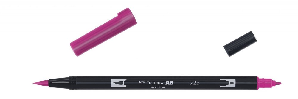 Tombow Obostrani flomaster ABT Dual Brush Pen, rhodamine red