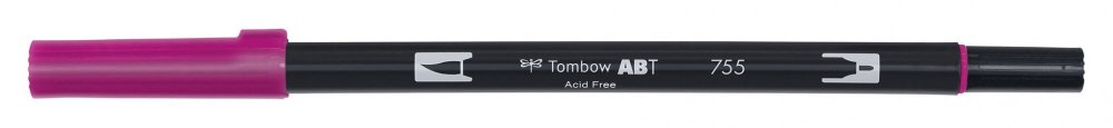 Tombow Obostrani flomaster ABT Dual Brush Pen, rubine red