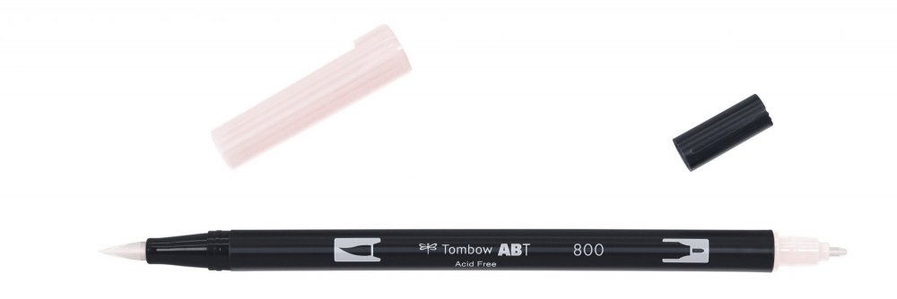 Tombow Obostrani flomaster ABT Dual Brush Pen, baby pink