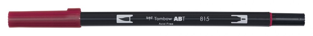 Tombow Obostrani flomaster ABT Dual Brush Pen, cherry