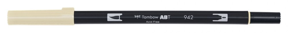 Tombow Obostrani flomaster ABT Dual Brush Pen, tan