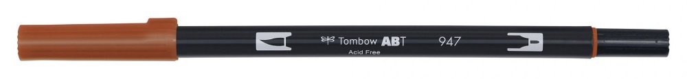 Tombow Obostrani flomaster ABT Dual Brush Pen, burnt sienna