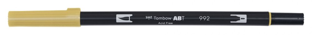 Tombow Obostrani flomaster ABT Dual Brush Pen, sand