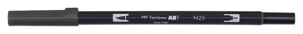 Tombow Obostrani flomaster ABT Dual Brush Pen, lamp black