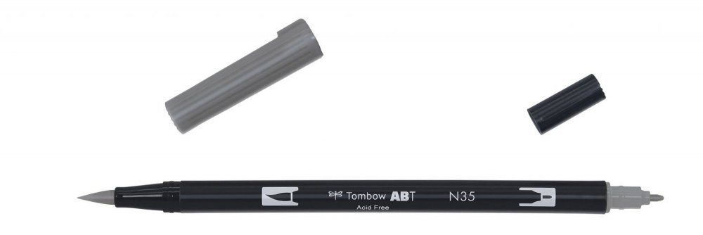 Tombow Obostrani flomaster ABT Dual Brush Pen, cool grey12