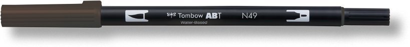 Tombow Set obostranih flomastera ABT Dual Brush Pen – Gray colors, 6 kom.