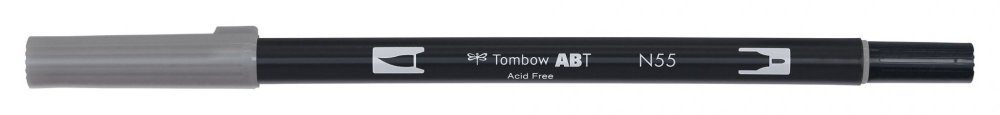 Tombow Obostrani flomaster ABT Dual Brush Pen, cool grey7