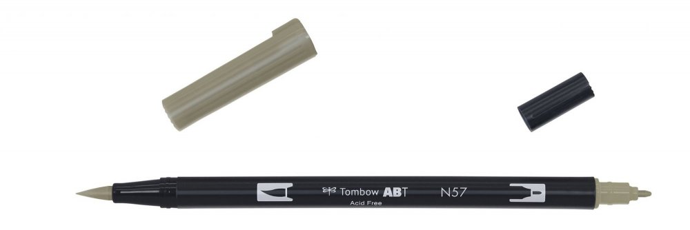 Tombow Obostrani flomaster ABT Dual Brush Pen, warm grey5