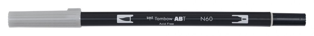 Tombow Obostrani flomaster ABT Dual Brush Pen, cool grey6