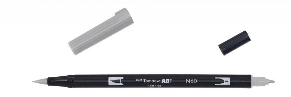 Tombow Obostrani flomaster ABT Dual Brush Pen, cool grey6