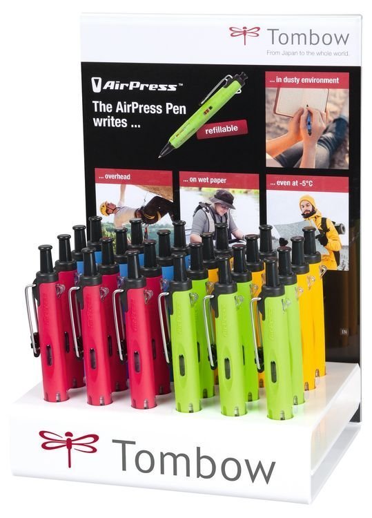 Tombow Kemijska olovka AirPress Penn, display 24 kom., Outdoor colors