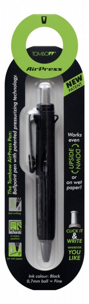 Tombow Kemijska olovka AirPress Pen crna/srebrna