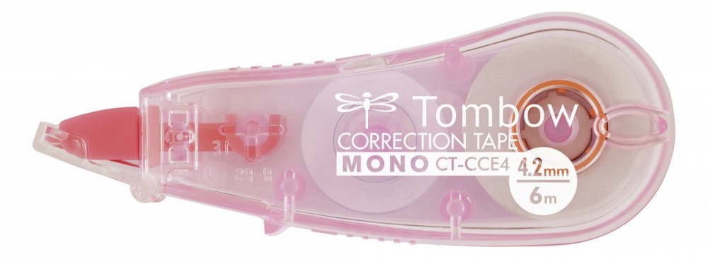 Tombow Korektor u traci MONO CCE, prozirno ružičasta