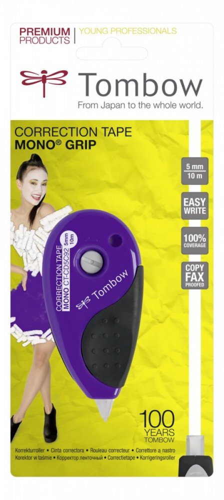 Tombow Korektor u traci MONO Grip, ljubičasto-crna