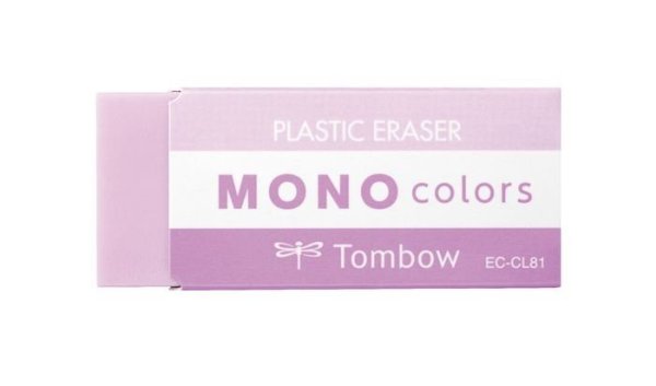 Tombow Guma MONO colors, růžová, samostatné balení v průhledné fólii