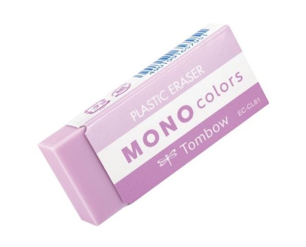 Tombow Guma MONO colors, růžová, samostatné balení v průhledné fólii