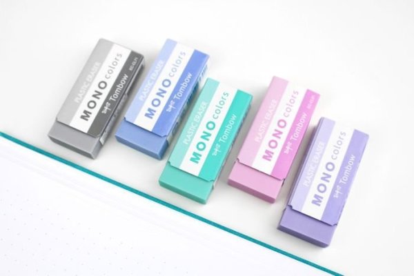 Tombow Guma MONO colors, šedá, samostatné balení v průhledné fólii