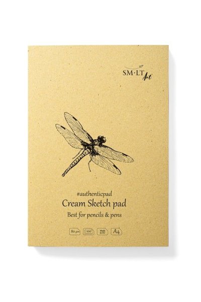 SMLT art Skicák authentic, krémový, A4, 100 listů, 80g/m2