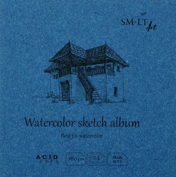 SMLT art Album #Authenticbaby, akvarel, 9x9cm, 24listů, 280g/m