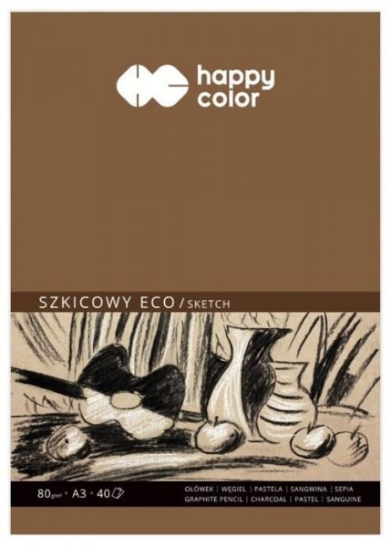 Happy Color Skicák, ECO papíry A3, 80g, 40 listů