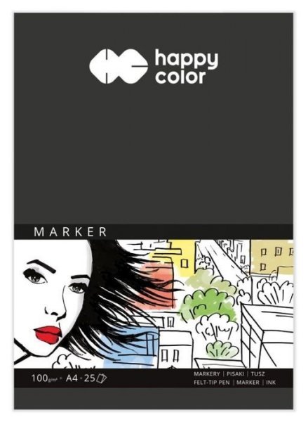 Happy Color Blok na fixy A4 100g/25arch