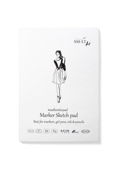 SMLT art Blok Authentic A4, 50 listů, 100g/m2, bílý