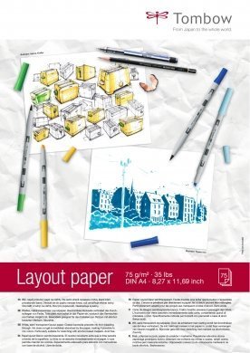 Tombow Blok za skiciranje Layout Paper A4