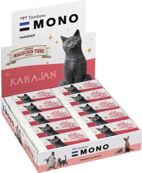 Tombow Guma MONO M, 19 g, s motivem kočky z filmu „Škola kouzelných zvířat“